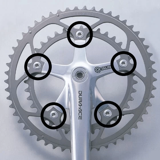 Shimano Bladboutenset Dura Ace 7700 - 5 Pcs - NOS 1 Shimano Bladboutenset Dura Ace 7700 - 5 Pcs - NOS