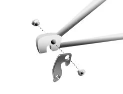 Math Salden GH023 Aluminium Derailleurhanger-Zilver -Fietscomponenten Winkel gh 023 assembly