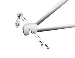 Math Salden GH041 Aluminium Derailleurhanger-Zilver -Fietscomponenten Winkel gh 041 assembly