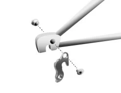 Math Salden GH068 Aluminium Derailleurhanger-Zilver -Fietscomponenten Winkel gh 068 assembly