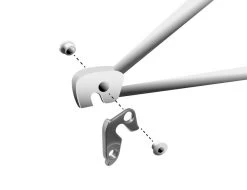 Math Salden GH097 Aluminium Derailleurhanger-Zilver 6 Math Salden GH097 Aluminium Derailleurhanger-Zilver -Fietscomponenten Winkel gh 097 assembly