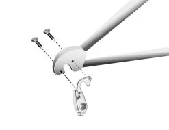 Math Salden GH111 Aluminium Derailleurhanger-Zilver -Fietscomponenten Winkel gh 111 assembly