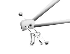 Math Salden GH128 Aluminium Derailleurhanger-Zilver -Fietscomponenten Winkel gh 128 assembly