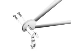 Math Salden GH138 Aluminium Derailleurhanger-Zilver -Fietscomponenten Winkel gh 138 assembly