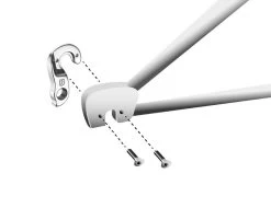 Math Salden GH161 Aluminium Derailleurhanger-Zilver -Fietscomponenten Winkel gh 161 assembly