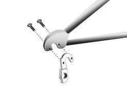 Math Salden GH209 Aluminium Derailleurhanger-Zilver -Fietscomponenten Winkel gh 209 assembly