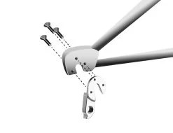 Math Salden GH231 Aluminium Derailleurhanger-Zilver -Fietscomponenten Winkel gh 231 assembly