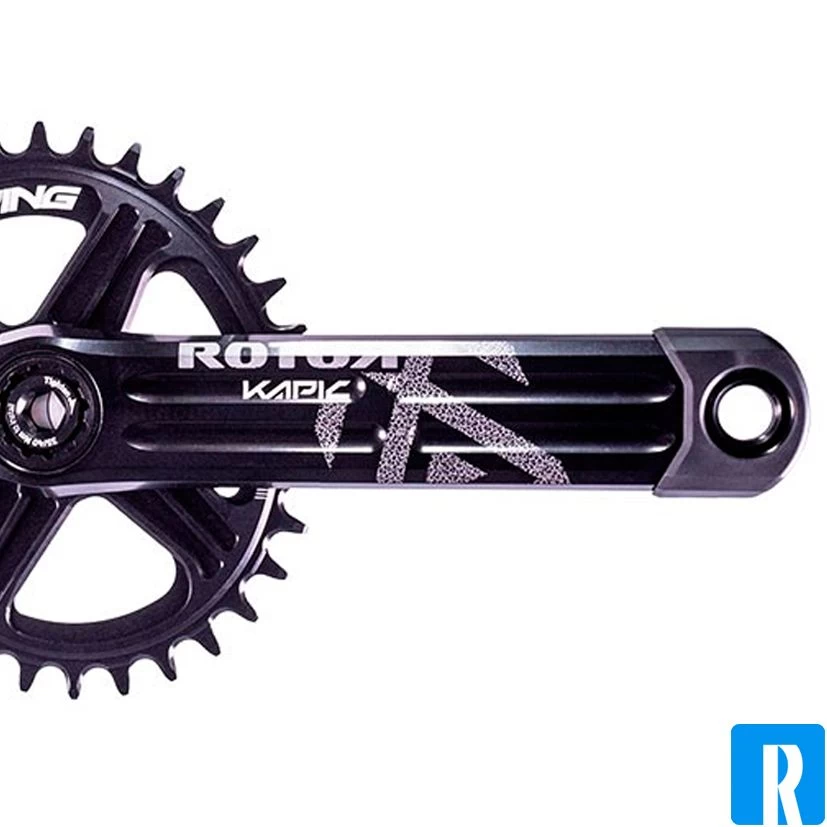 Rotor Kapic NoQ DM Crankset-Zwart-175mm-34 2 Rotor Kapic NoQ DM Crankset-Zwart-175mm-34 - Image 2