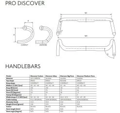 Pro Discover Stuurbocht-Zwart-42cc -Fietscomponenten Winkel prha0568 specs 2
