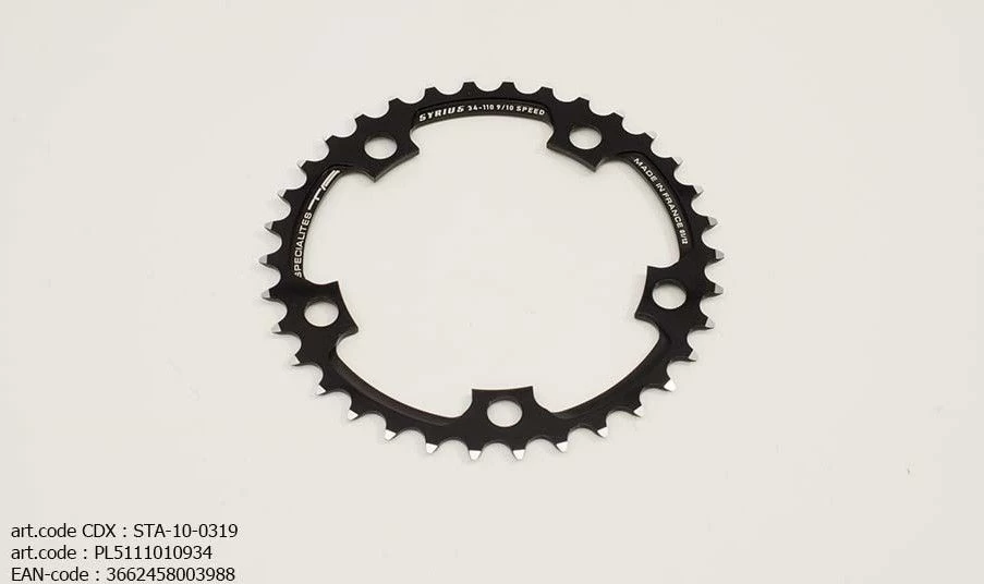 Specialites TA Syrius Steek 110 Binnen (Shimano/Sram Compact) Kettingblad 1 Specialites TA Syrius Steek 110 Binnen (Shimano/Sram Compact) Kettingblad